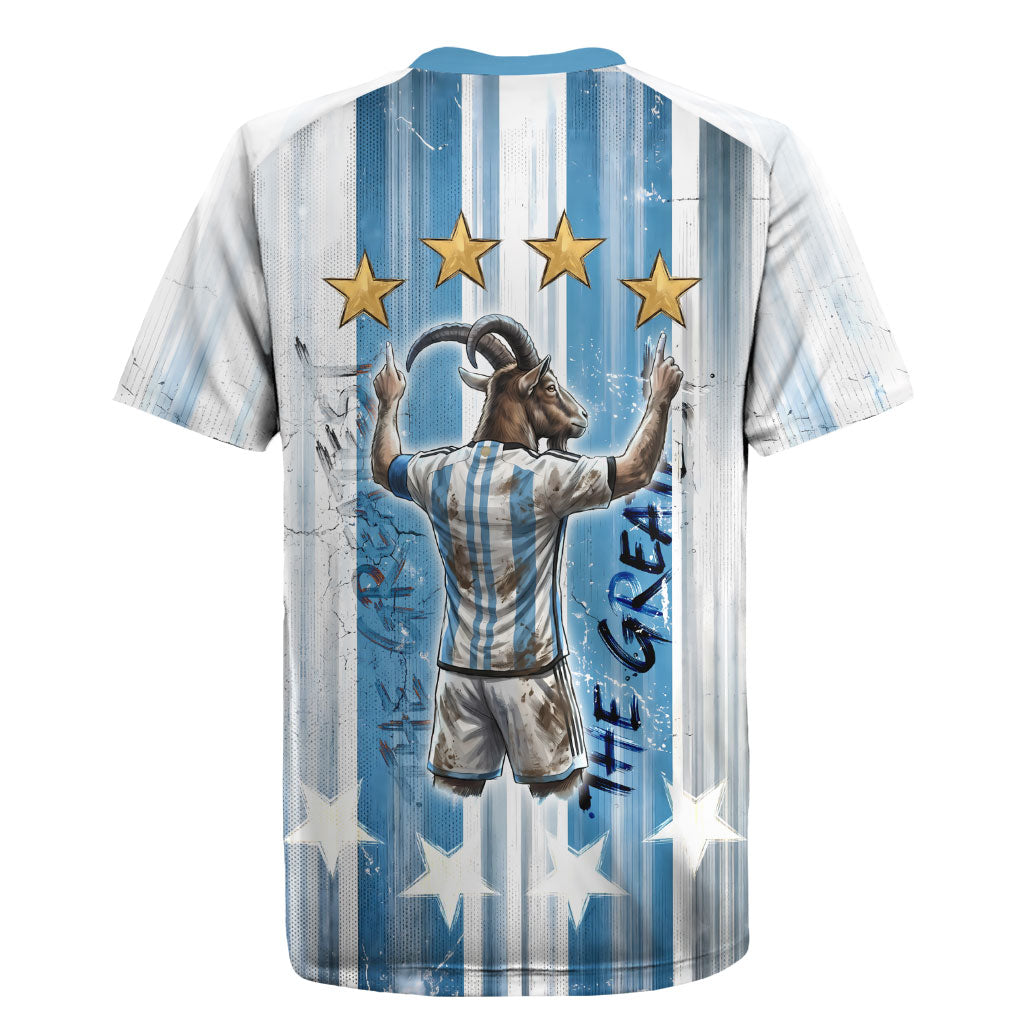 Argentina Football GOAT Rugby Jersey Four Times World Champions