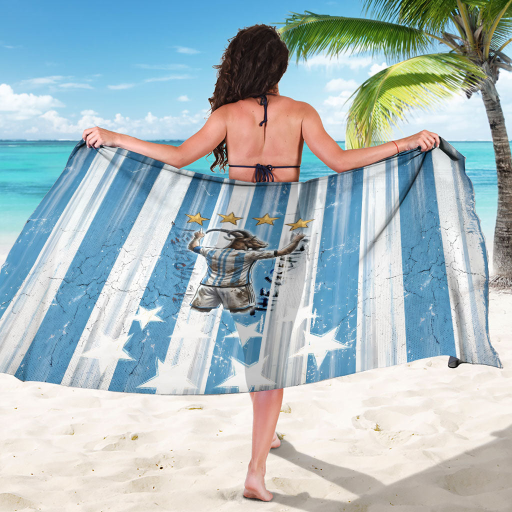 Argentina Football GOAT Sarong Four Times World Champions