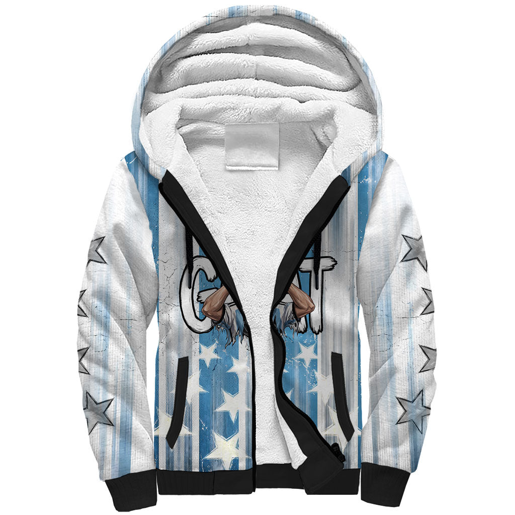 Argentina Football GOAT Sherpa Hoodie Four Times World Champions