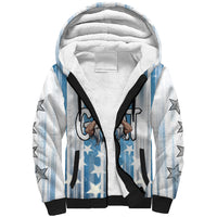 Argentina Football GOAT Sherpa Hoodie Four Times World Champions