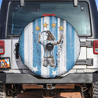 Argentina Football GOAT Spare Tire Cover Four Times World Champions