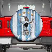 Argentina Football GOAT Spare Tire Cover Four Times World Champions