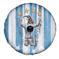 Argentina Football GOAT Spare Tire Cover Four Times World Champions