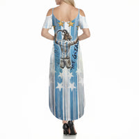 Argentina Football GOAT Summer Maxi Dress Four Times World Champions