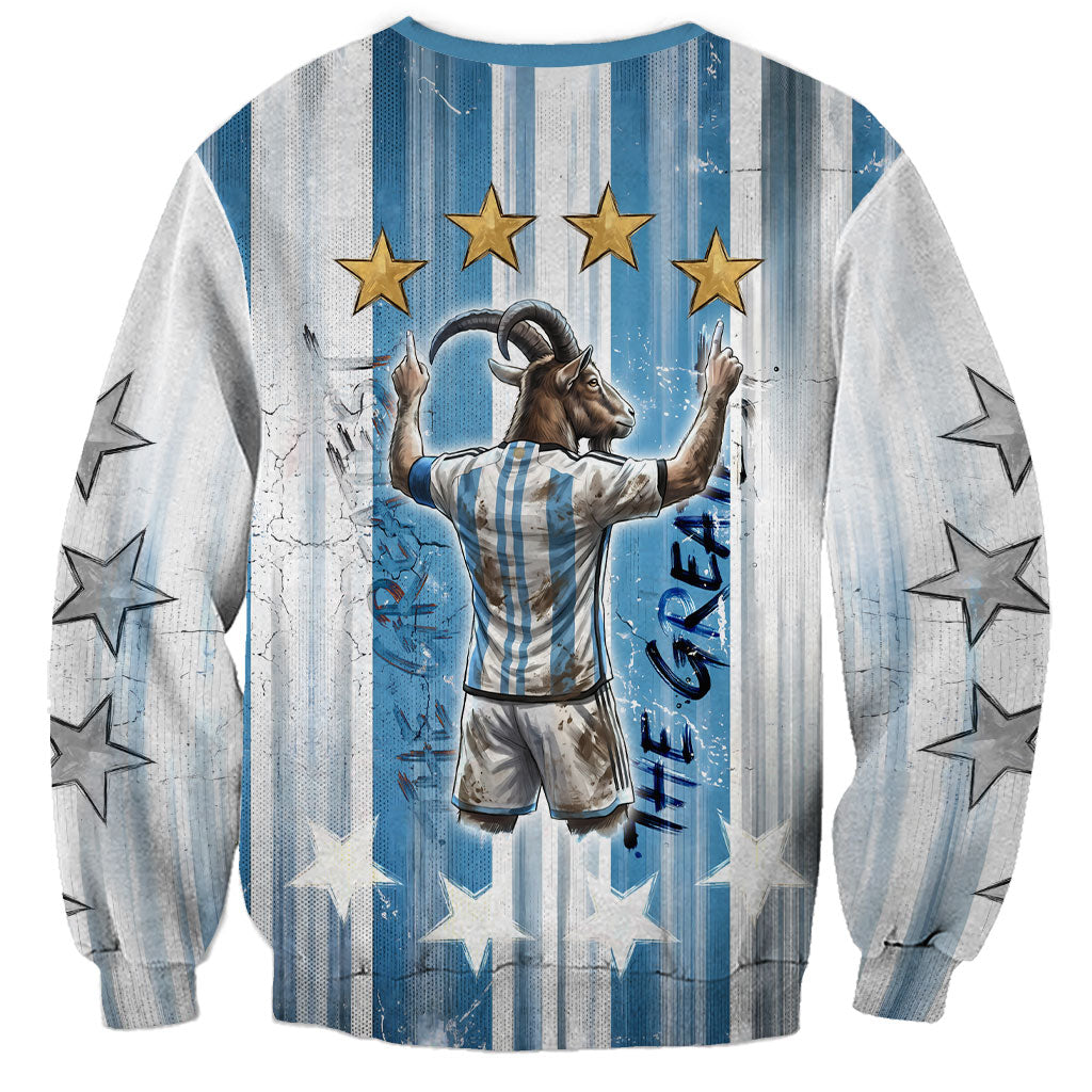Argentina Football GOAT Sweatshirt Four Times World Champions