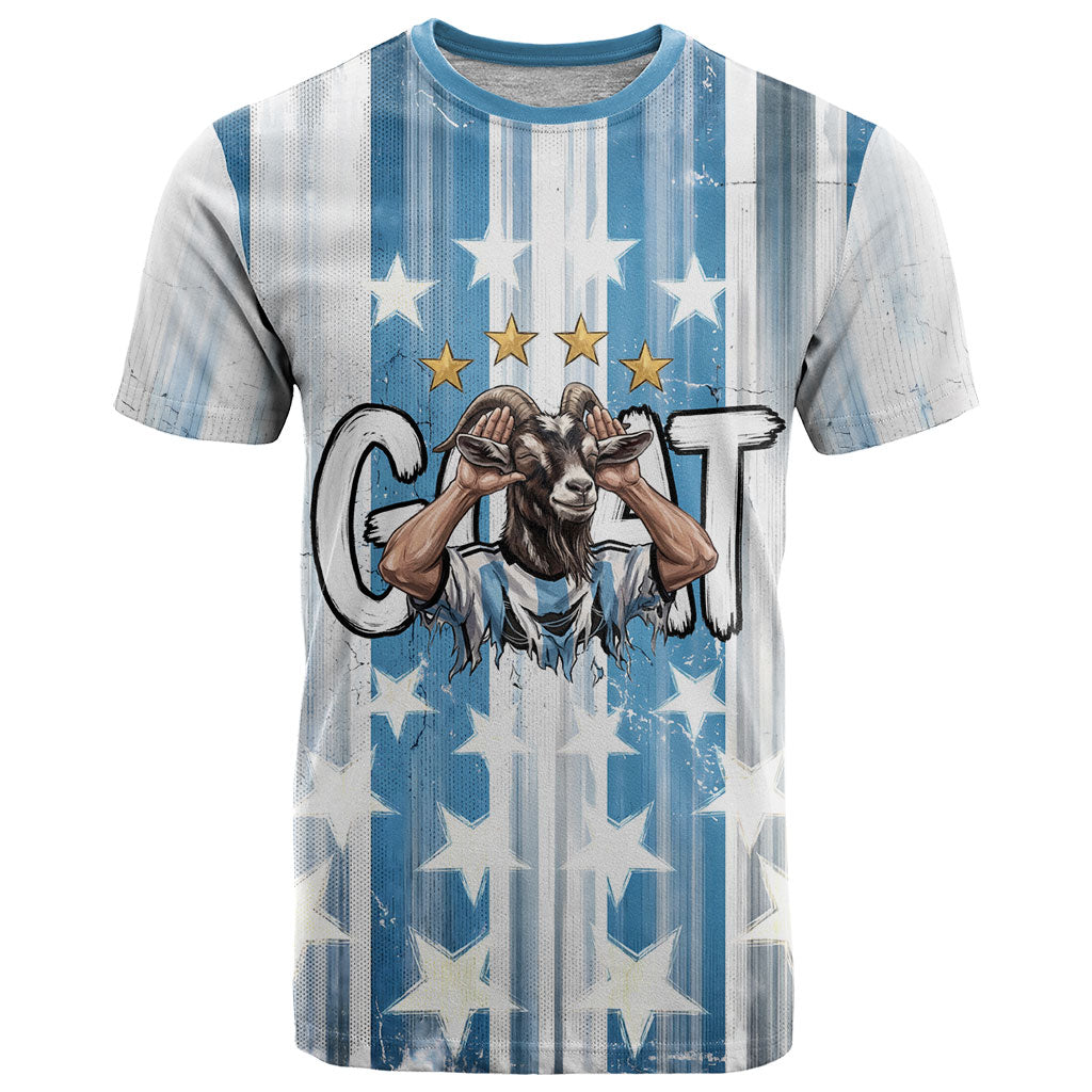 Argentina Football GOAT T Shirt Four Times World Champions
