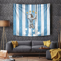 Argentina Football GOAT Tapestry Four Times World Champions
