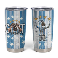 Argentina Football GOAT Tumbler Cup Four Times World Champions