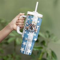 Argentina Football GOAT Tumbler With Handle Four Times World Champions