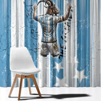 Argentina Football GOAT Window Curtain Four Times World Champions