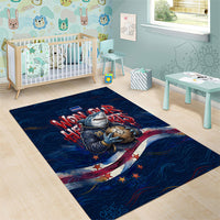 Cape Verde World Football 2026 Area Rug Blue Sharks Won Our Hearts - Oil Paint Style