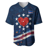 Cape Verde World Football 2026 Baseball Jersey Blue Sharks Won Our Hearts - Oil Paint Style
