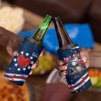 Cape Verde World Football 2026 4 in 1 Can Cooler Tumbler Blue Sharks Won Our Hearts - Oil Paint Style