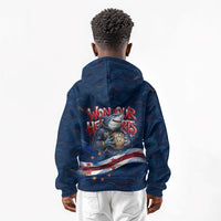 Cape Verde World Football 2026 Kid Hoodie Blue Sharks Won Our Hearts - Oil Paint Style