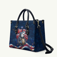 Cape Verde World Football 2026 Leather Bag Blue Sharks Won Our Hearts - Oil Paint Style