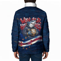 Cape Verde World Football 2026 Padded Jacket Blue Sharks Won Our Hearts - Oil Paint Style