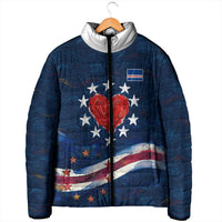 Cape Verde World Football 2026 Padded Jacket Blue Sharks Won Our Hearts - Oil Paint Style