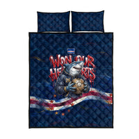Cape Verde World Football 2026 Quilt Bed Set Blue Sharks Won Our Hearts - Oil Paint Style