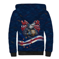 Cape Verde World Football 2026 Sherpa Hoodie Blue Sharks Won Our Hearts - Oil Paint Style