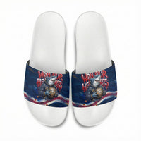 Cape Verde World Football 2026 Slide Sandals Blue Sharks Won Our Hearts - Oil Paint Style