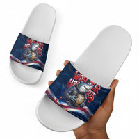 Cape Verde World Football 2026 Slide Sandals Blue Sharks Won Our Hearts - Oil Paint Style