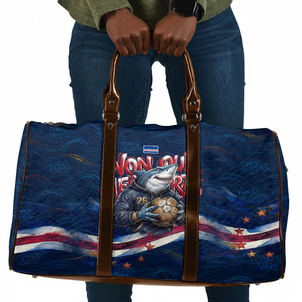 Cape Verde World Football 2026 Travel Bag Blue Sharks Won Our Hearts - Oil Paint Style