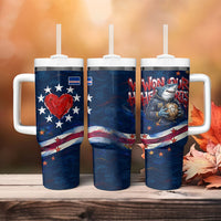 Cape Verde World Football 2026 Tumbler With Handle Blue Sharks Won Our Hearts - Oil Paint Style