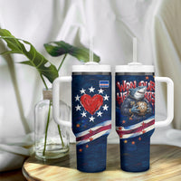 Cape Verde World Football 2026 Tumbler With Handle Blue Sharks Won Our Hearts - Oil Paint Style