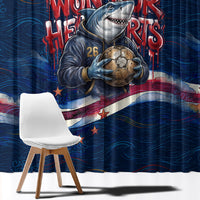 Cape Verde World Football 2026 Window Curtain Blue Sharks Won Our Hearts - Oil Paint Style