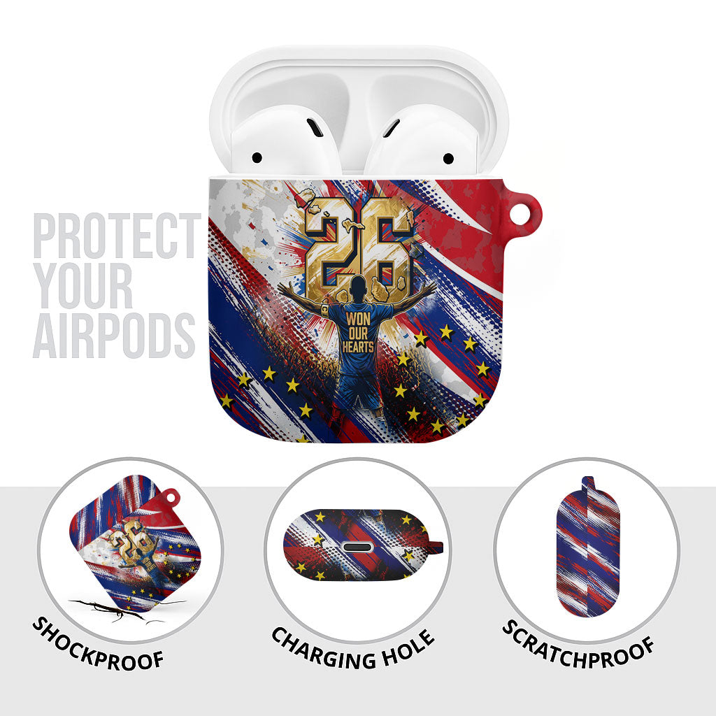 Cape Verde Football 2026 AirPods Case Won Our Hearts Blue Sharks Soccer Player
