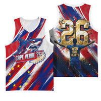 Cape Verde Football 2026 Basketball Jersey Won Our Hearts Blue Sharks Soccer Player