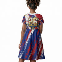 Cape Verde Football 2026 Kid Short Sleeve Dress Won Our Hearts Blue Sharks Soccer Player