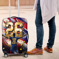 Cape Verde Football 2026 Luggage Cover Won Our Hearts Blue Sharks Soccer Player