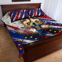 Cape Verde Football 2026 Quilt Bed Set Won Our Hearts Blue Sharks Soccer Player
