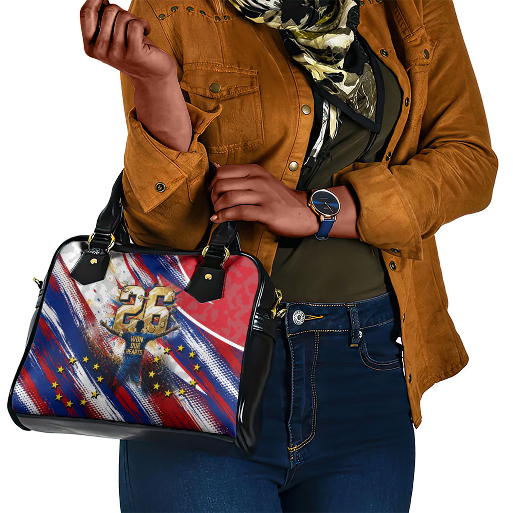 Cape Verde Football 2026 Shoulder Handbag Won Our Hearts Blue Sharks Soccer Player