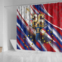 Cape Verde Football 2026 Shower Curtain Won Our Hearts Blue Sharks Soccer Player