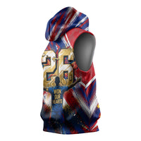 Cape Verde Football 2026 Sleeveless Hoodie Won Our Hearts Blue Sharks Soccer Player