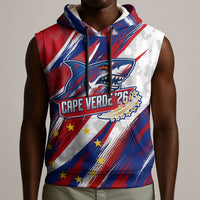 Cape Verde Football 2026 Sleeveless Hoodie Won Our Hearts Blue Sharks Soccer Player