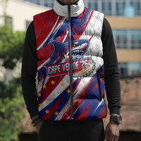 Cape Verde Football 2026 Sleeveless Puffer Jacket Won Our Hearts Blue Sharks Soccer Player