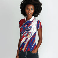 Cape Verde Football 2026 Women Polo Shirt Won Our Hearts Blue Sharks Soccer Player