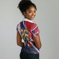 Cape Verde Football 2026 Women Polo Shirt Won Our Hearts Blue Sharks Soccer Player