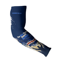 Personalized Cape Verde Blue Sharks Arm Sleeves Giant Spirit African Football 2026 Mascot