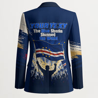 Personalized Cape Verde Blue Sharks Blazer Giant Spirit African Football 2026 Mascot