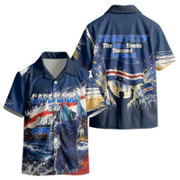 Personalized Cape Verde Blue Sharks Kid Hawaiian Shirt Giant Spirit African Football 2026 Mascot