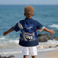 Personalized Cape Verde Blue Sharks Kid Hawaiian Shirt Giant Spirit African Football 2026 Mascot