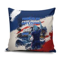 Personalized Cape Verde Blue Sharks Pillow Cover Giant Spirit African Football 2026 Mascot