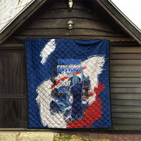 Personalized Cape Verde Blue Sharks Quilt Giant Spirit African Football 2026 Mascot