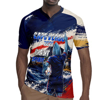 Personalized Cape Verde Blue Sharks Rugby Jersey Giant Spirit African Football 2026 Mascot