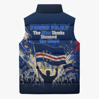 Personalized Cape Verde Blue Sharks Sleeveless Puffer Jacket Giant Spirit African Football 2026 Mascot