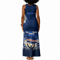 Personalized Cape Verde Blue Sharks Tank Maxi Dress Giant Spirit African Football 2026 Mascot